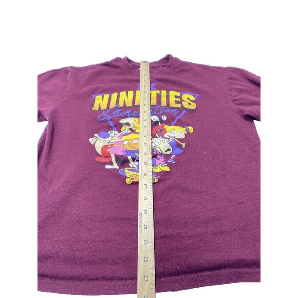 Women’s XL T-Shirt "The Nineties Generation" The Rugrats Burgundy Colour - GUC - Picture 6 of 7